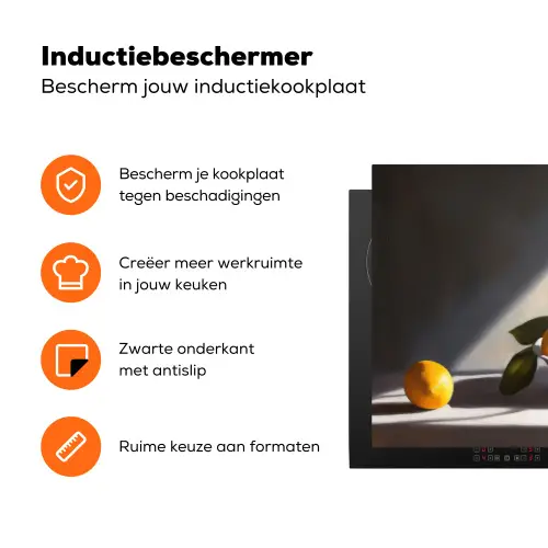 Citroenen - Stilleven - Geel Inductie beschermer vinyl 3mm klein -zzzzzzz-td-ups