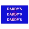 Blauw - Daddy's - Blokletters Placemat vinyl groot -zzsfeer1_Kitchenyeah-website