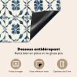 Grafisch - Tegel - Blauw Inductie beschermer vinyl 3mm middel 274 -usfeer4_FR