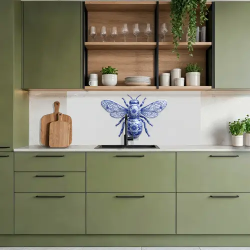Bij - Modern - Delfts - Blauw keuken achterwand 2 middel -sfeer3