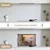 Doorkijk - Uitzicht - Meer - Landschap keuken achterwand spatscherm klein -voor_na_FR