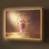 Framboos - Smoothie - Drinken - Roze Light Box met batterij (Wandlamp) middel -z3d_website