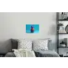 Ananas - Regenboog - Blauw - Popart Muursticker klein -slaapkamer