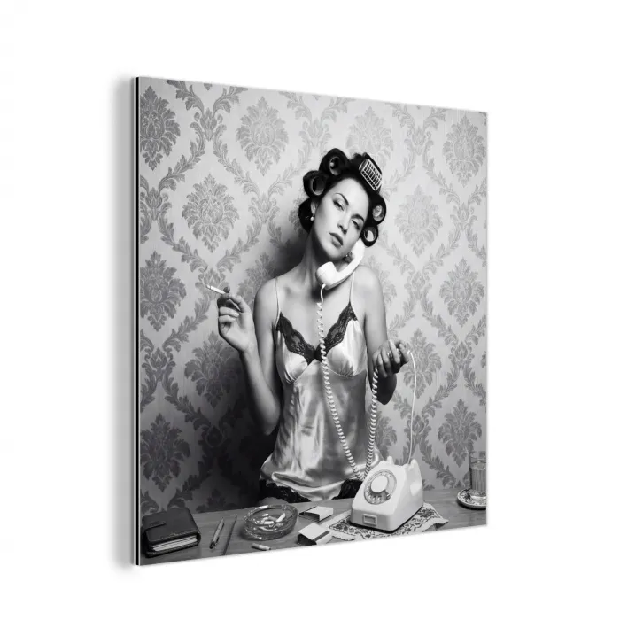 Chic - Vrouw - Zwart - Wit aluminium wit klein -3d