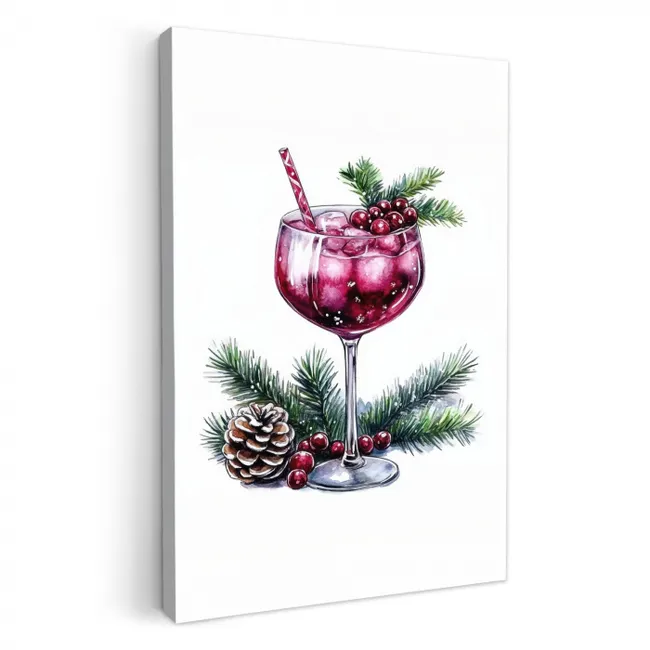 Winter - Cocktail - Decoratie - Drank KitchenYeah - Keuken - Canvas klein -3d