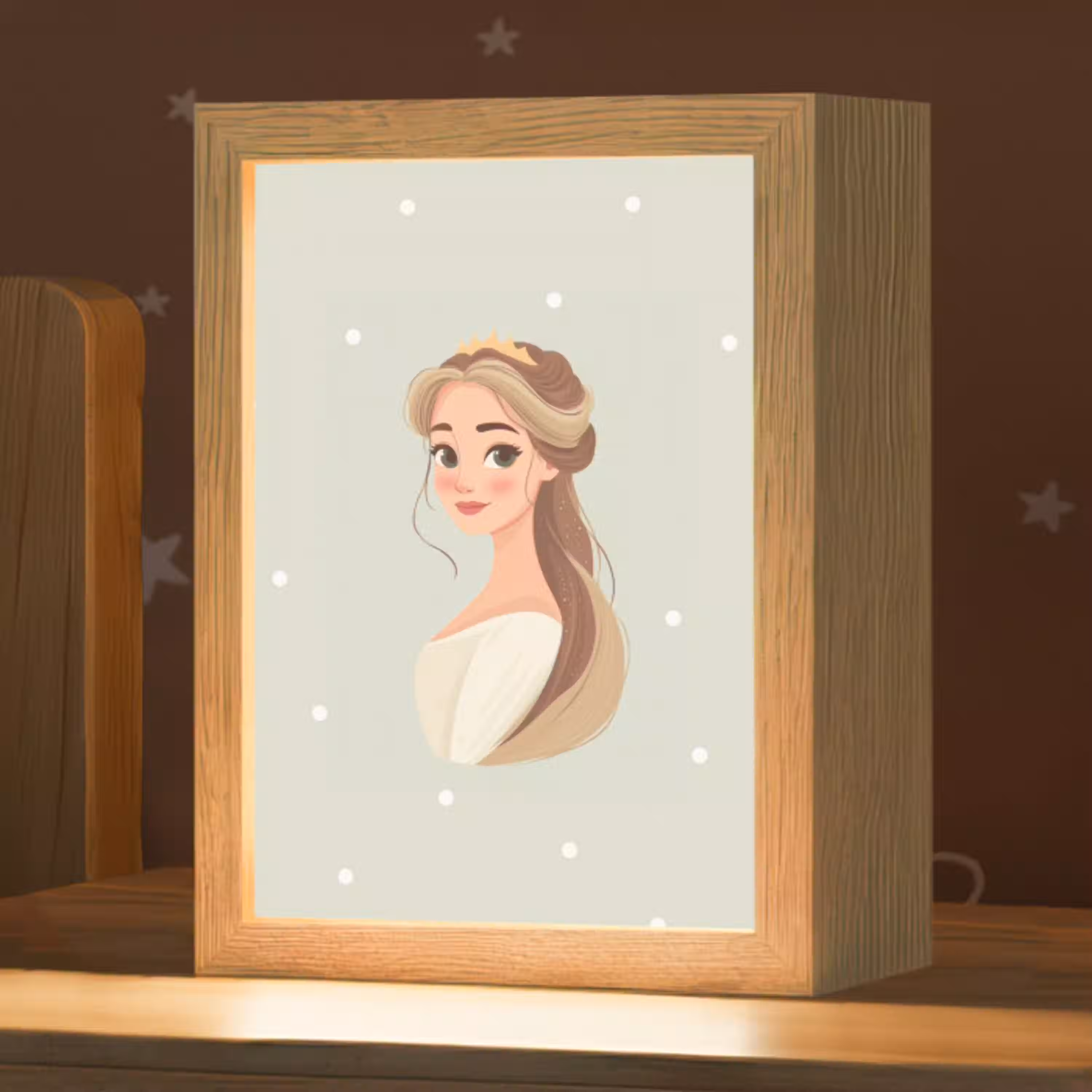 Prinses - Tiara - Groen - Stippen Light Box met kabel klein -zzz_3d_website