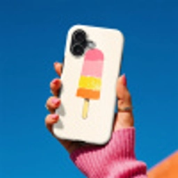 Waterijsje - Retro - Stokje - Roze Toughcase MagSafe Apple iPhone 17 klein -Sfeer1V