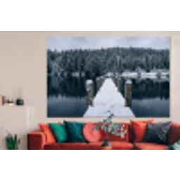 Steiger - Meer - Sneeuw - Bergen - Rustgevend forex 5mm xxl -woonkamer