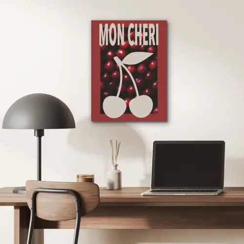 Kersen - Illustratie - Rood PET vilt klein -sfeer5