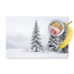 Fijnsparren - Sneeuw - Winter - Landschap - Stilte Placemat vinyl groot -zzzproduct_Kitchenyeah-website
