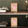 Bloemvormen - Retro - Kleurrijk Light Box met kabel (Tafellamp) klein -sfeer3