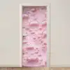 Schuim - Structuur - Roze deurposter klein -3d_beige