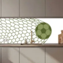 Voetbal - Goal - Sport - Groen keuken achterwand 2 middel zz_3dshopping