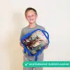 Uil met vlinders in mystiek bos Kinderrugzak - Blauw middel -sfeer1_NL