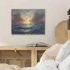 Meeuwen - Zonsondergang - Zee - Wolken PET vilt klein -sfeer3