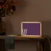 Oh hi - Paars - Cursief Light Box met kabel (Tafellamp) klein -sfeer4
