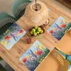 Weide - Bloemen - Kleurrijk Placemat vinyl groot -zzsfeer5_Kitchenyeah-website