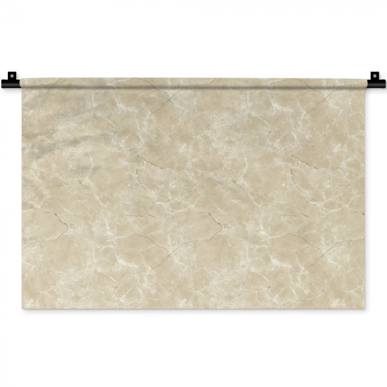 Lichtbeige - Marmer - Diffusie adering Wandkleed katoen klein 269 -zz3d