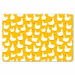 Eendjes - Patroon - Geel Placemat vinyl groot 368 -zzsfeer1_Kitchenyeah-website