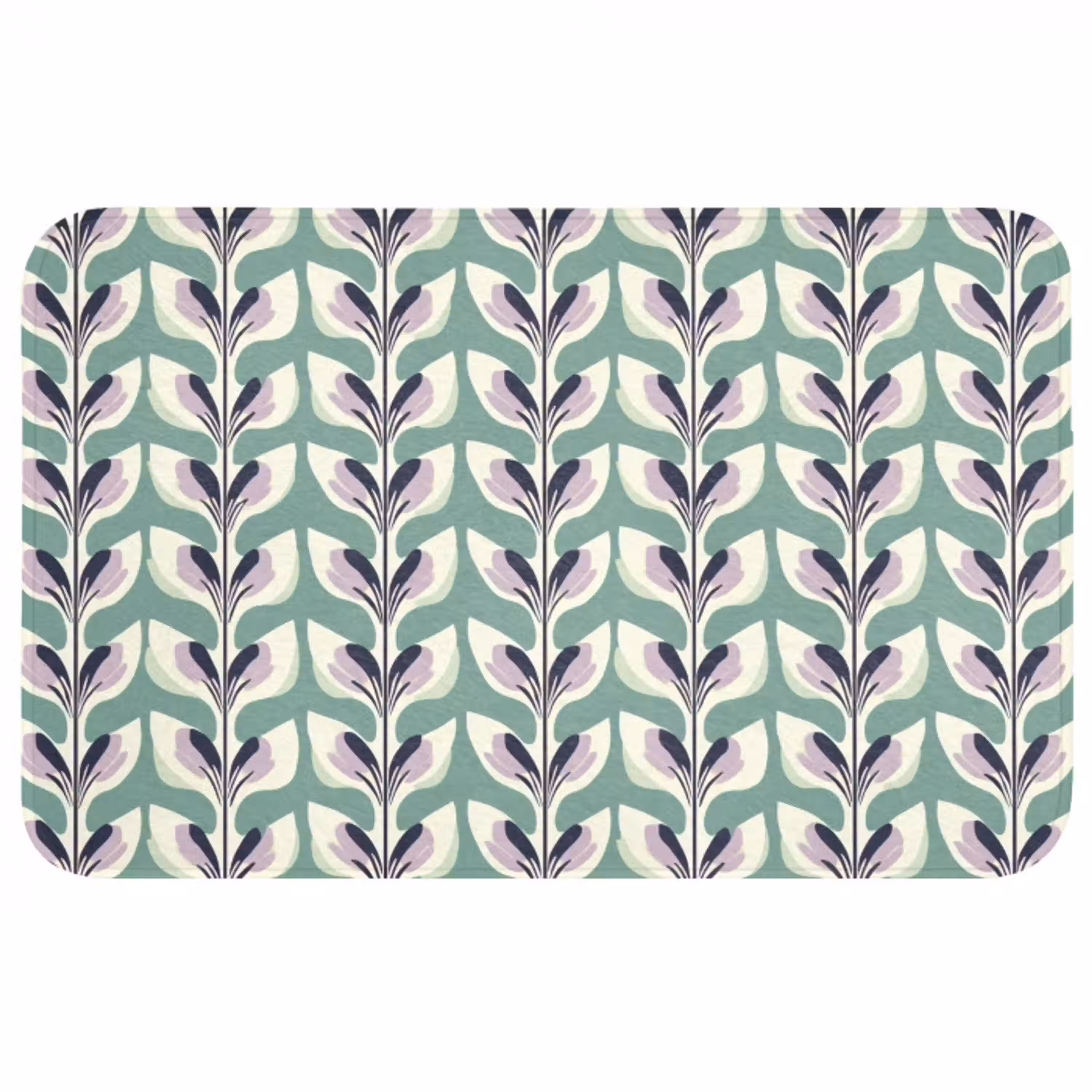 Retro - Modern - Groen Badmat middel 997 -3d