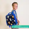 Dieren - Sterrenhemel - Ruimte Kinderrugzak - Blauw middel -sfeer3_NL