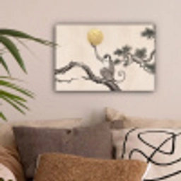 Aap - Maan - Goud canvas 2cm klein -sfeer1