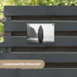 Surfplank - Zand - Zee tuinposter los doek klein -sfeer3