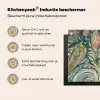 Patroon - Kleurrijk - Sierlijk - Groen Inductie beschermer vinyl 3mm middel -zzzzzzusp-haakje_NL