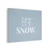 Sneeuw - Winter - Blauw - Let it snow PET vilt klein -3d