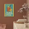 Ijsthee - Illustratie - Blauw - Citroen PET vilt klein -sfeer4