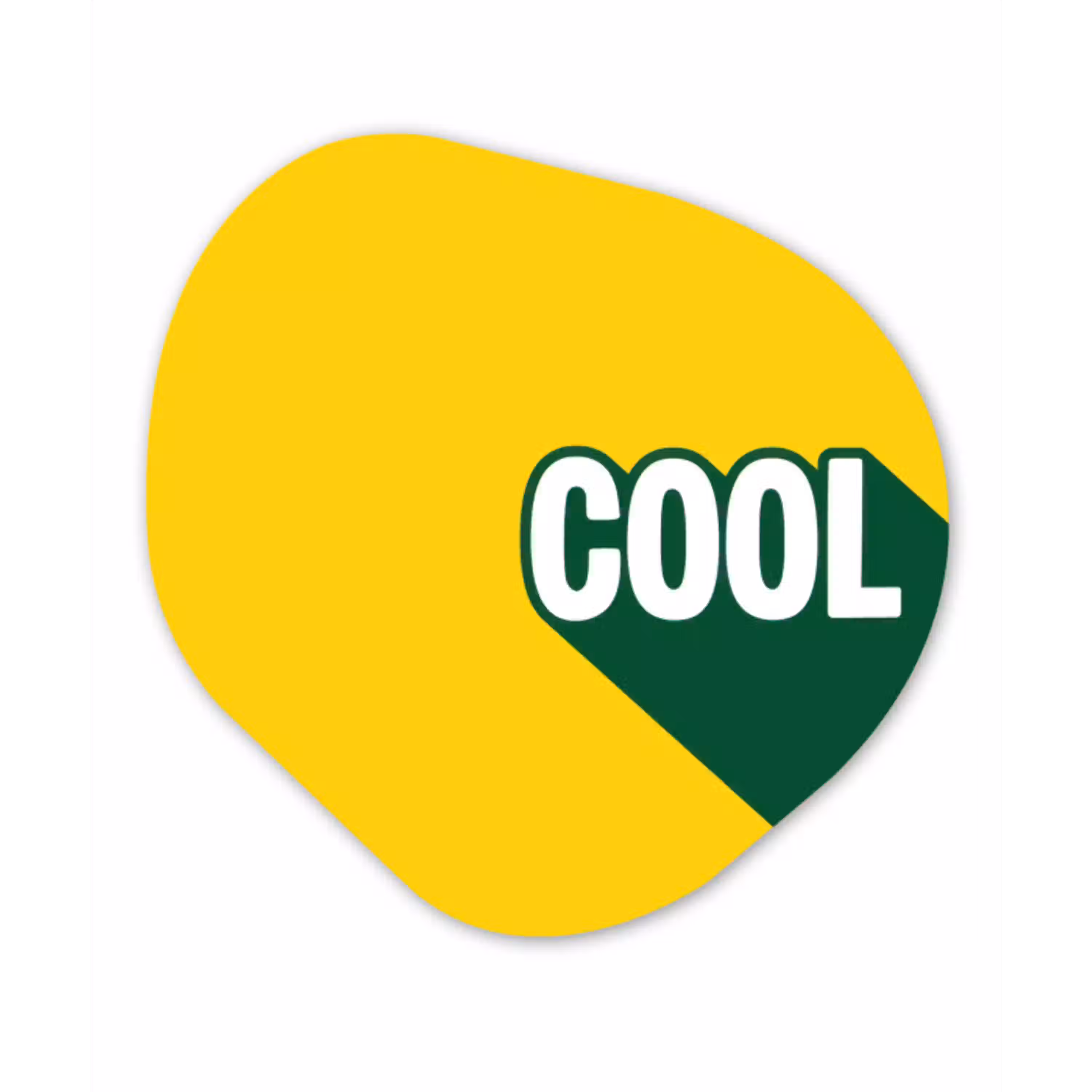 Cool - Geel - Groen Wandcirkel Organisch Forex 3mm klein -3d