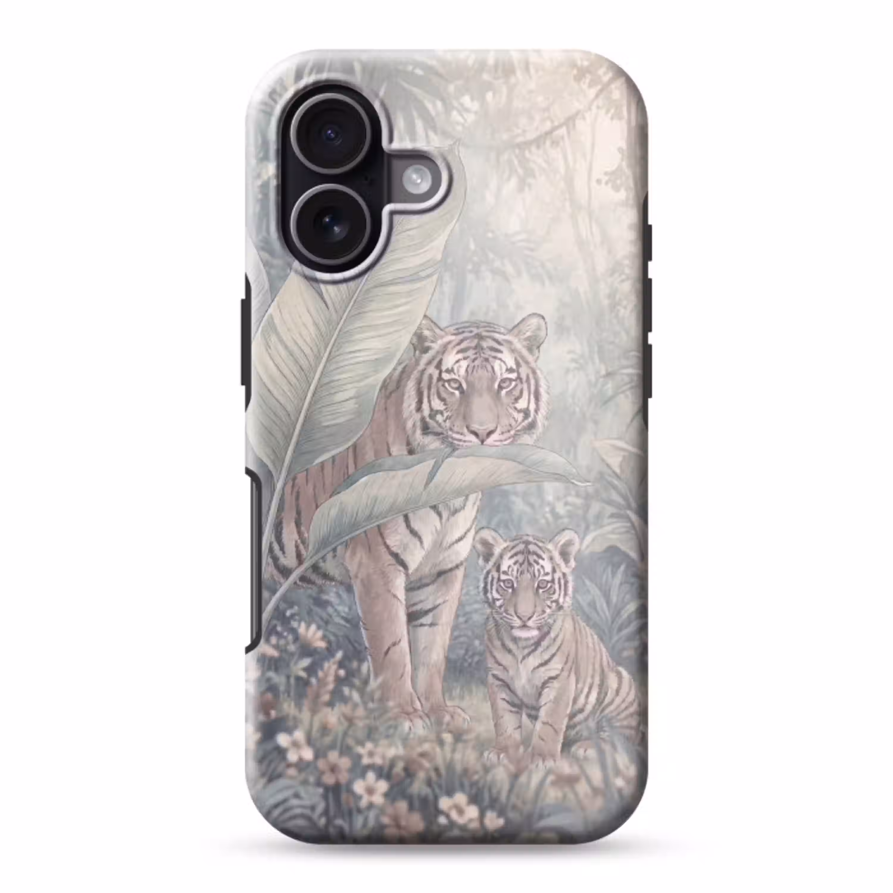 Tijger - Welp - Jungle - Illustratie - Dieren Toughcase MagSafe Apple iPhone 17 klein -3d