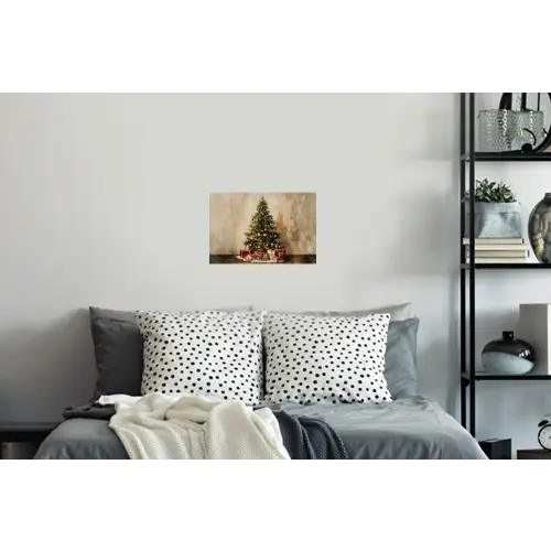 Kerstboom - Versierd - Kleurrijk Muursticker klein -slaapkamer