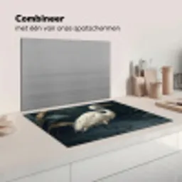Reiger - Water - Natuur - Modern - Wit Inductie beschermer vinyl 3mm klein -wsfeer7_website