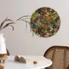 Bloemenveld - Kleuren - Verf Wandcirkel kunststof plaat 5mm dik klein 188 -sfeer4