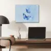 Vlinders - Sierlijk - Blauw PET vilt klein -sfeer5
