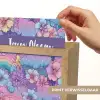 Regenbogen - Bloemen - Kleurrijk - Wolken Light Box met kabel (Kinderlampje) klein -USP_websiteprintNL