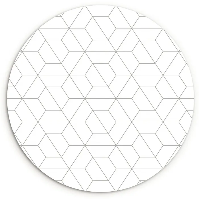 Geometrie - Lijn - Patroon Wandcirkel plexiglas klein 852 -3d