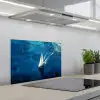 Zeilboot - Water - Abstract - Schaduw keuken achterwand spatscherm klein -3d_schuin