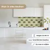 Bladeren - Structuur - Groen keuken achterwand 2 middel 871 -sfeer4_NL