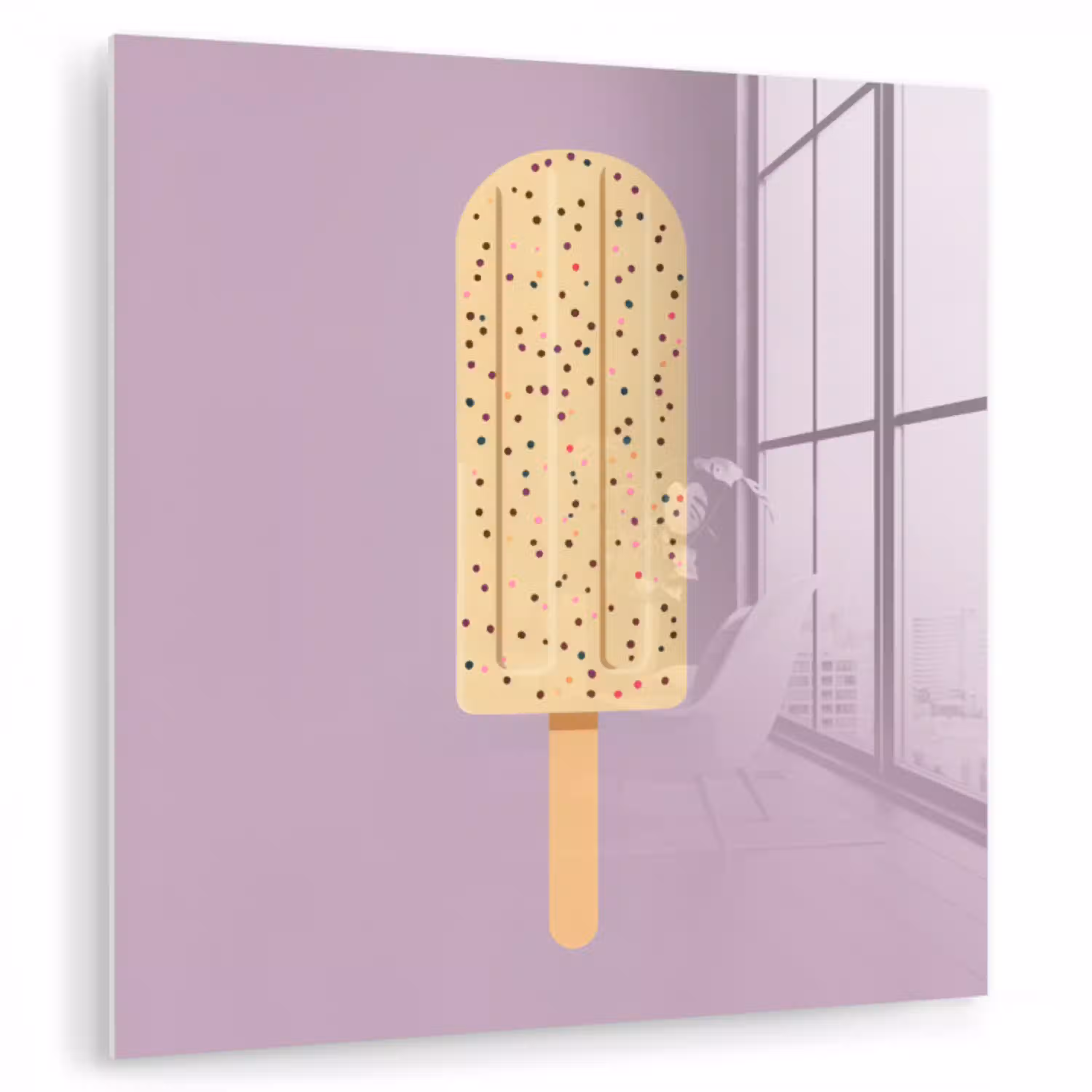 Beige - Ijsje - Spikkels plexiglas 5mm klein -zzzproduct_nieuw