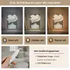 Vrouw - Beige - hoed Light Box met kabel (Tafellamp) klein -USP_lichtkleurNL