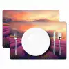 Lavendelveld - Quote - Zonsondergang Placemat vinyl groot -zzsfeer2_Kitchenyeah-website