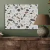 Terrazzo -  Patroon - Kleurrijk - Klei PET vilt klein 837 -sfeer2