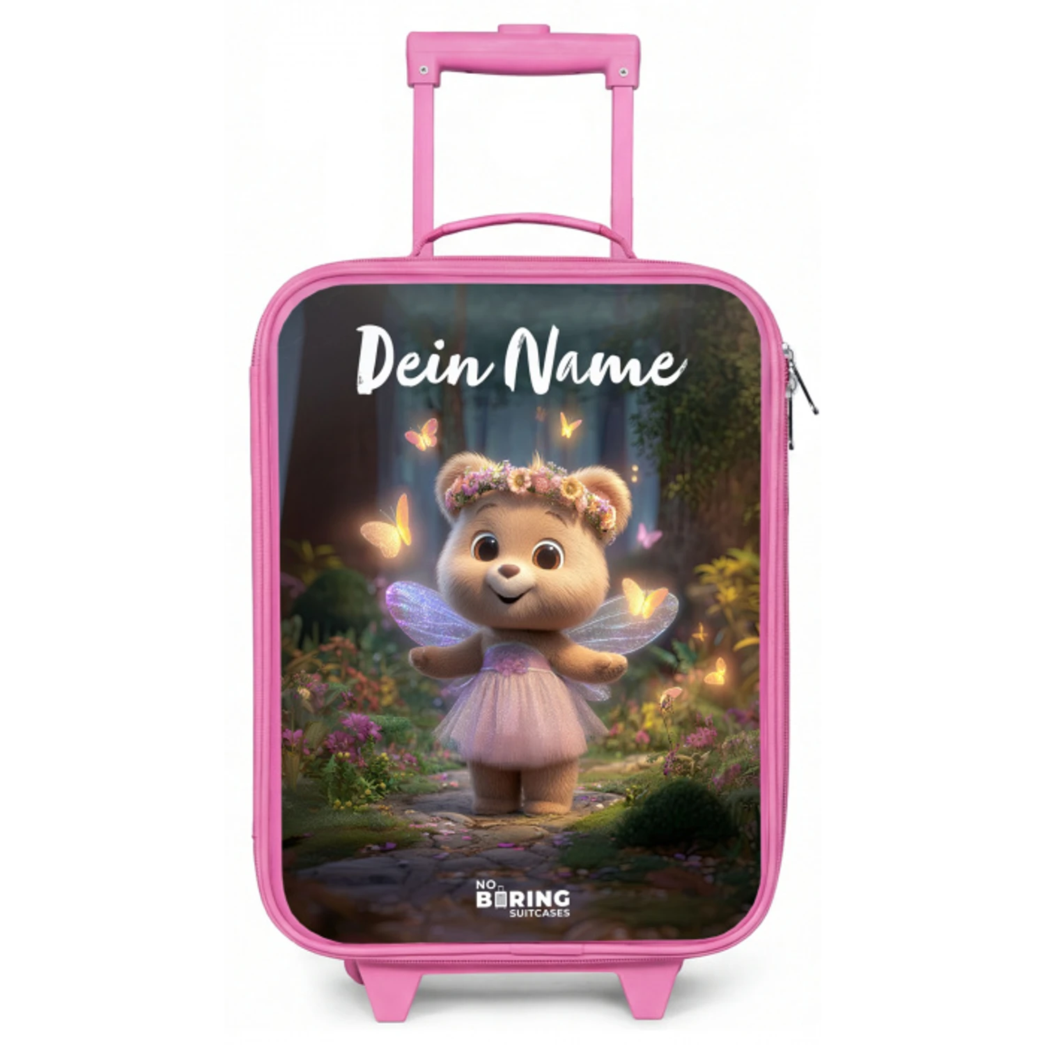 Beer - Vlinders - Bos - Fairy Kinderkoffer - Roze klein -zz3dotto