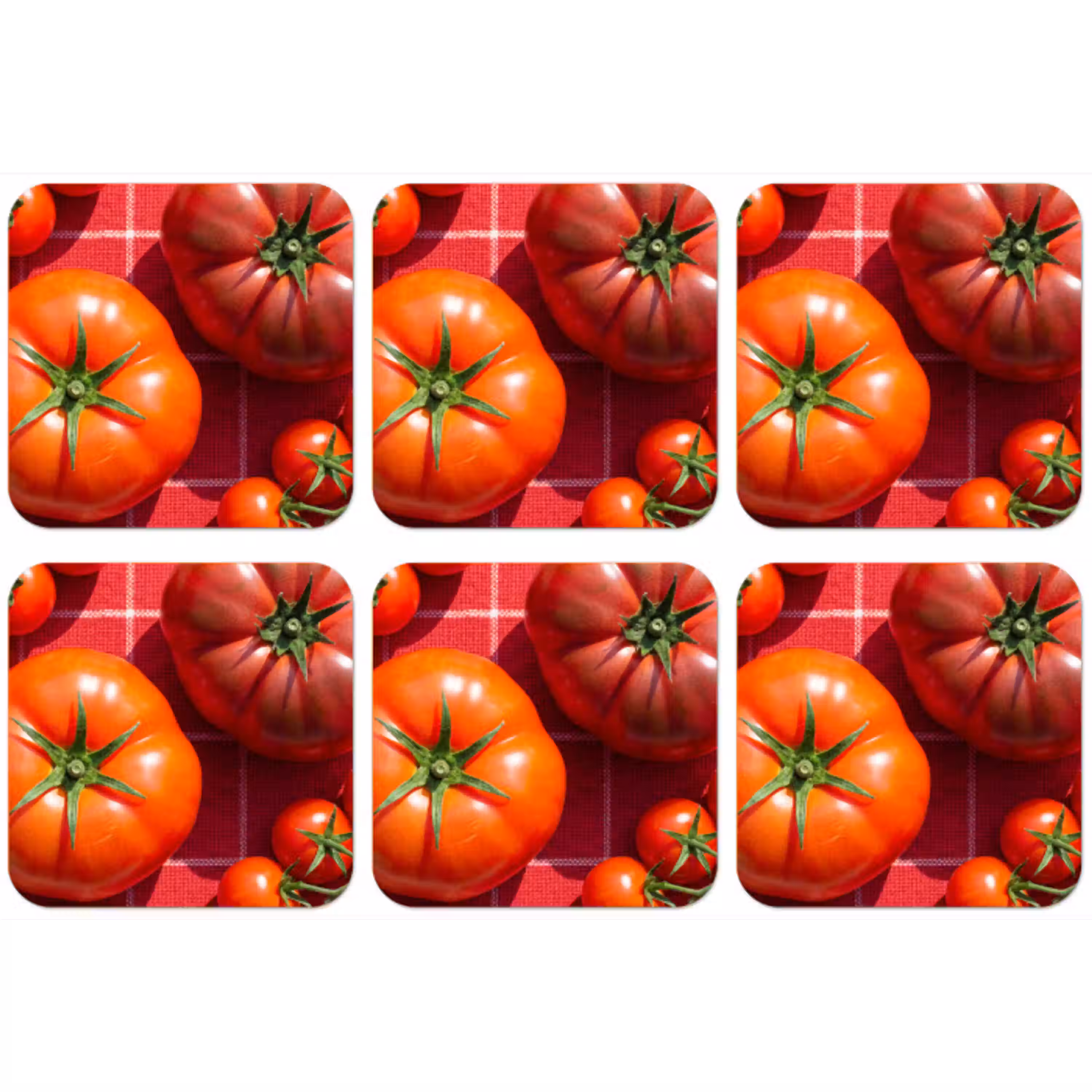 Tomaat - Rood - Eten onderzetter kurk middel -zkaufland3dotto