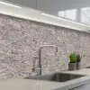 Licht - Grijs - Textuur keuken achterwand 2 middel 871 -3d_schuin