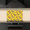 Citroenen - Geel - Stippen - Oranje keuken achterwand spatscherm klein 900 -sfeer1