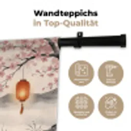Zon - Japans - Traditioneel Wandkleed katoen klein -tsfeer2_DE