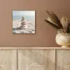 Stenen - Stapel - Zand - Zee aluminium wit klein -sfeer4